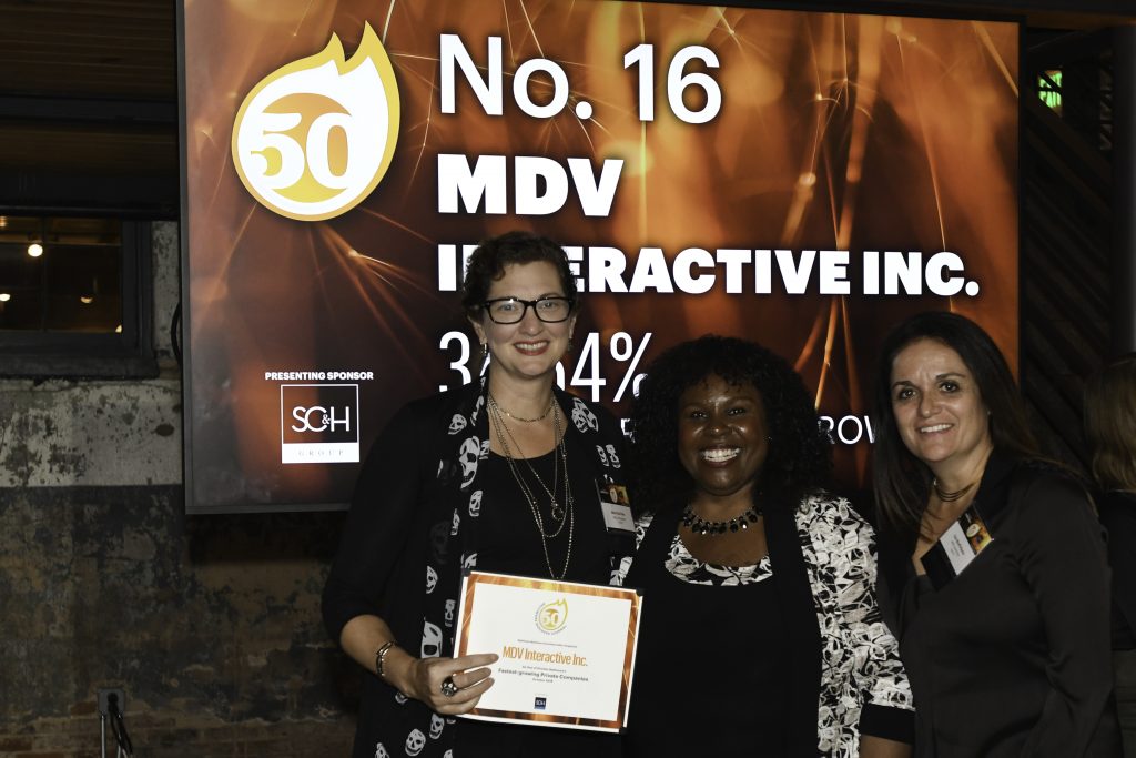 Fast 50 Company MDV Interactive with President Marci De Vries and Partner Lisa Wurfl.